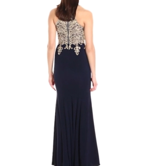 Elegant Black Floor Length Prom Dress size 6 FREE SHIPPING - Picture 10 of 15